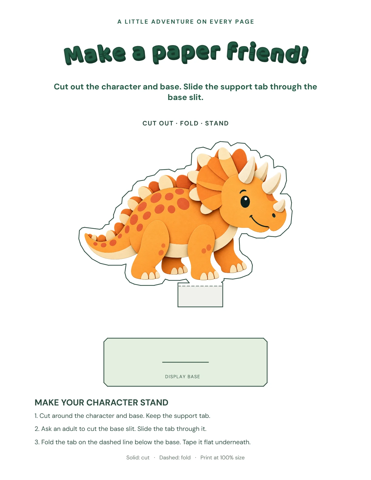 Build a dinosaur friend