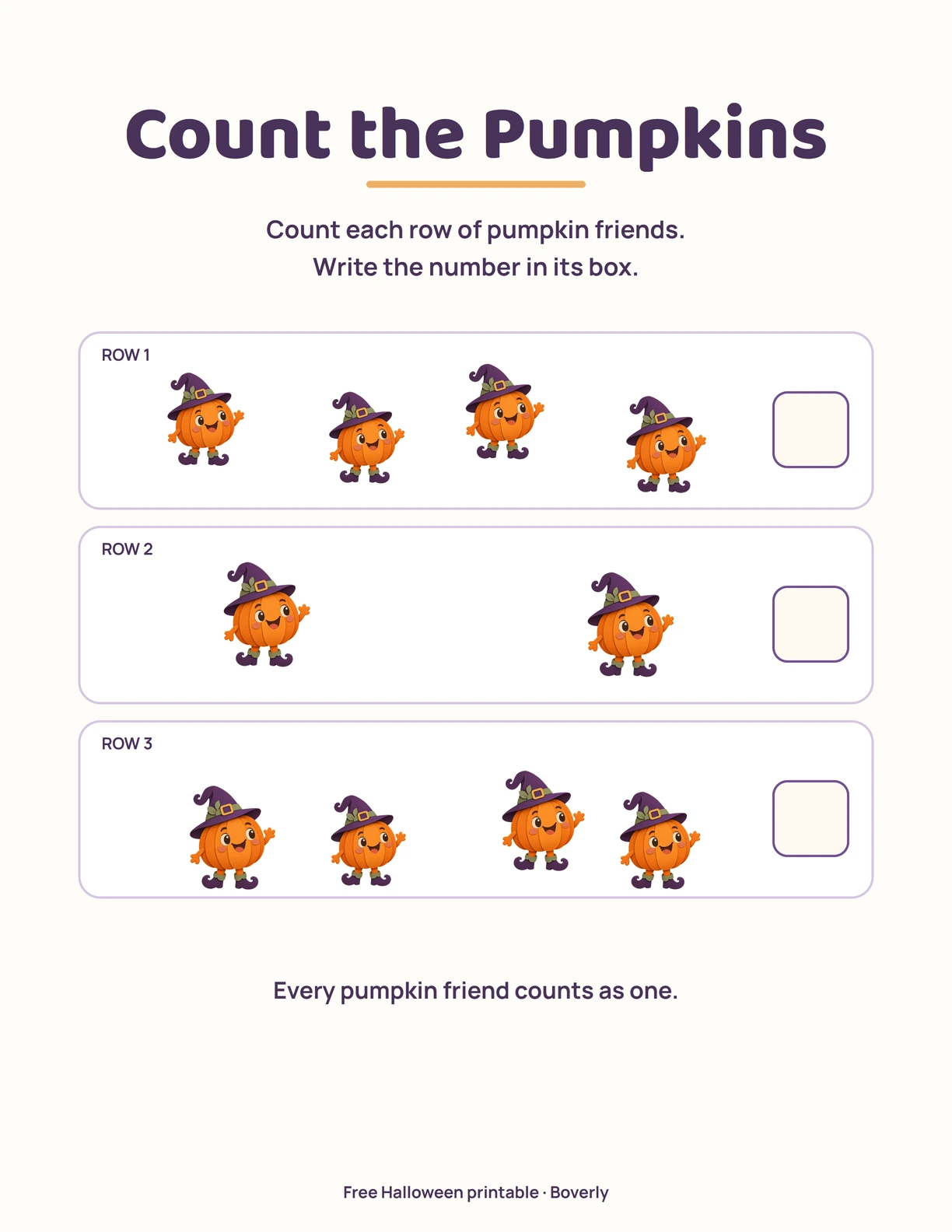 Count the Pumpkins